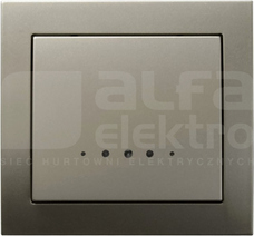 KIER 10AX IP20 satyna light Łącznik hotelowy podświetlany