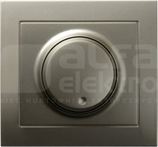 KIER 40-400W 230V50Hz satyna light Ściemniacz przyciskowo-obrotowy