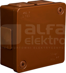 VP-22 86x86x40mm IP55 brązowy Puszka natynkowa