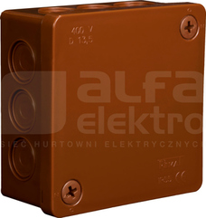 VP-23 86x86x40mm IP55 brązowy Puszka natynkowa