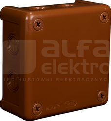 VP-42 98x98x42mm IP55 brązowy Puszka natynkowa