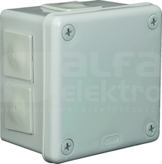 VP-43 98x98x65mm IP55 popielaty Puszka natynkowa