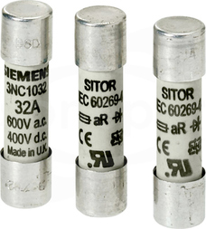 SITOR 32A 600VAC/400VDC aR Wkładka bezpiecznikowa cylindryczna