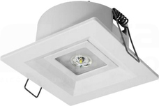 LOVATO P ECO LED 1W OTW.1h biały Oprawa awaryjna 1-zadaniowa autotest