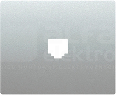 PLAKIETKA GNIAZDO TEL+KOMP. C100 aluminiowy