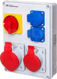 RSK-1 16A/32A/400V 2x16A/250 ROZDZIELNICA STACJONARNA