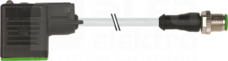 MSUD M12 11mm PUR-JZ 3x0,75 szary 1,5m Przewód zaworowy typ BI męski prosty