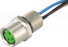 M8 0,2m 3-pin Złącze panelowe żeńskie