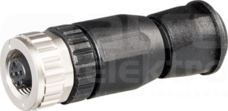 M12 5P max.1,5mm2 2,5-8mm Wtyk żeński prosty zaciski śrubowe