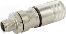 MOSA M12 8P max.0,34mm2 5,5-9mm GB ETHERNET kod.X Wtyk męski prosty zaciski nożowe ekranowany