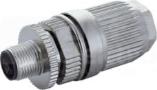 M12 5P 0,75-1,5mm2 kod. L Konektor męski prosty