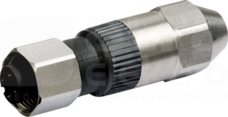 M12 4P max.0,5mm2 4-5,1mm Wtyk żeński prosty zaciski nożowe
