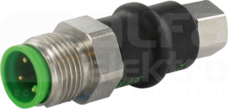 M12 male/M8 fermale 4p.1,2,3,4 V2A Adapter męski/żeński do rozdzielacza M12 4-piny