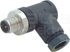 M12 5P max.0,75mm2 6-8mm Wtyk męski kątowy zaciski śrubowe