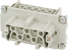 MODLINK HEAVY B10 10-pin 500V 16A Wkładka żeńska złącza