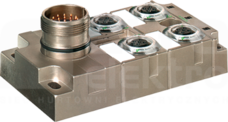 MVP-METALL 4xM12 5P wyjście M23 19P Moduł pasywny
