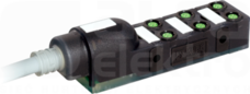 EXACT8 6xM8 3P przewód PUR/PVC 6x0,34+2x0,75 10m Moduł pasywny