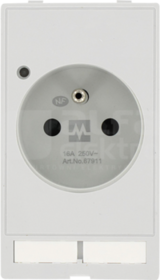 MODLINK MSDD Francja (UTE) 250VAC 16A Moduł gniazda sieciowego