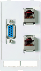 MODLINK MSDD SUB-D9 D9 Bu/St 2×RJ45 Moduł złącza danych