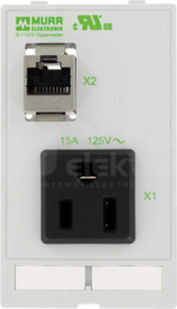 MODLINK MSDD NEMA 5-15R+RJ45 Moduł gniazda sieciowego/złącza danych