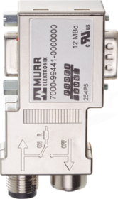M12/D-Sub Mini 90° Adapter Profibus