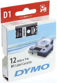 DYMO BIAŁO/CZARNA TAŚMA D1 12mm*7mb(5045021)