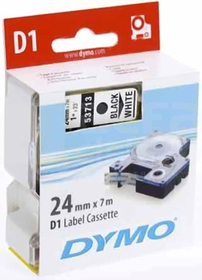 DYMO CZARNO/BIAŁA TAŚMA D1 24mm*7mb(53713)