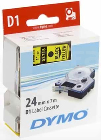 DYMO CZARNO/ŻÓŁTA TAŚMA D1 24mm*7mb(53718)