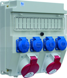 R-BOX LUX 320 32A/5P 16A/5P 4xGS IP44 Rozdzielnica z tworzywa