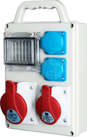 R-BOX SLIM 4S 32A/5P 16A/5P 2xGS Rozdzielnica z tworzywa