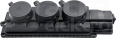 3x2P+Z IP44 czarny Listwa gumowa