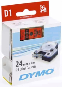 DYMO CZARNO/CZERWONA TAŚMA D1 24mm*7mb(53717)
