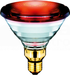 IR150C PAR38E 150W E27 230V czer. Żarówka lecznicza INFRARED