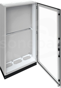 UNIVERS IP55/I 800x1850x275+cokół 100mm Rozdzielnica stojąca z drzwiam transparentnymi metalowa