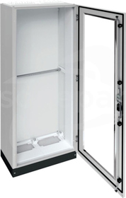 UNIVERS IP55/II 550x1850x275+cokół 100mm Rozdzielnica stojąca z drzwiami transparentnymi metalowa