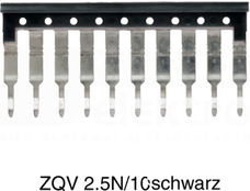 ZQV 2,5N/10 SW czarny Mostek sprężynowy 10-torowy