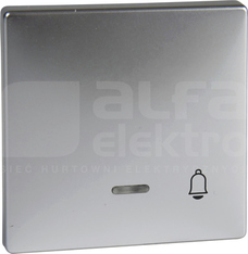 MERTEN aluminium Klawisz dzwonek z lampką sygnaliz.