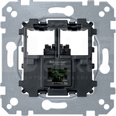 MERTEN M 1xRJ45 kat6 UTP Mechanizm gniazda komp.
