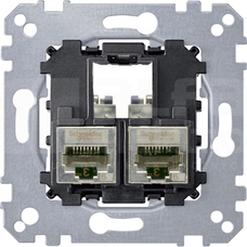 MERTEN M 2xRJ45 kat6a F/STP Mechanizm gniazda komp.