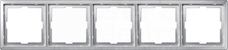 MERTEN ARTEC aluminium Ramka 5-krotna