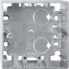 MERTEN ARTEC aluminium Puszka natynkowa 1-krotna