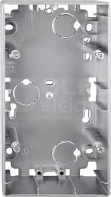 MERTEN ARTEC aluminium Puszka natynkowa 2-krotna