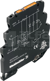 MOS 24VDC/8-30VDC 2A Optoizolator