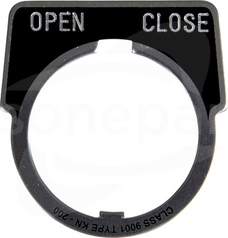 9001KN246 30mm T K oznakowana OPEN/CLOSE Legenda docisku
