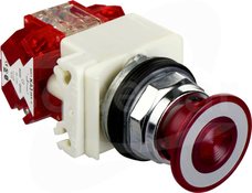 9001KR9P35RH25 600VAC 10A 30mm T\K Przycisk