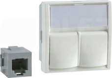 ALTIRA 2xRJ12 MJ6/6 LEXCOM Gniazdo telefoniczne