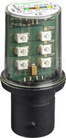 DL1BKB4 24VAC/DC CZERWONY LED MIGAJĄCY TRZONEK BA15d