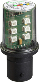 DL1BKB6 24VAC/DC NIEBIESKI LED MIGAJĄCY TRZONEK BA15d