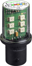 DL1BKB8 24VAC/DC ŻÓŁTY LED MIGAJĄCY TRZONEK BA15d