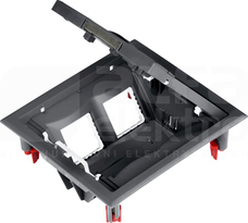 ULTRA 4 moduły Puszka podłogowa do gniazd 45x45